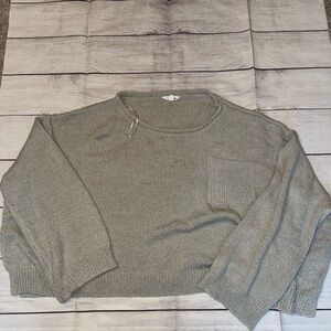 Women's GeeGee Cropped Gray Sweater